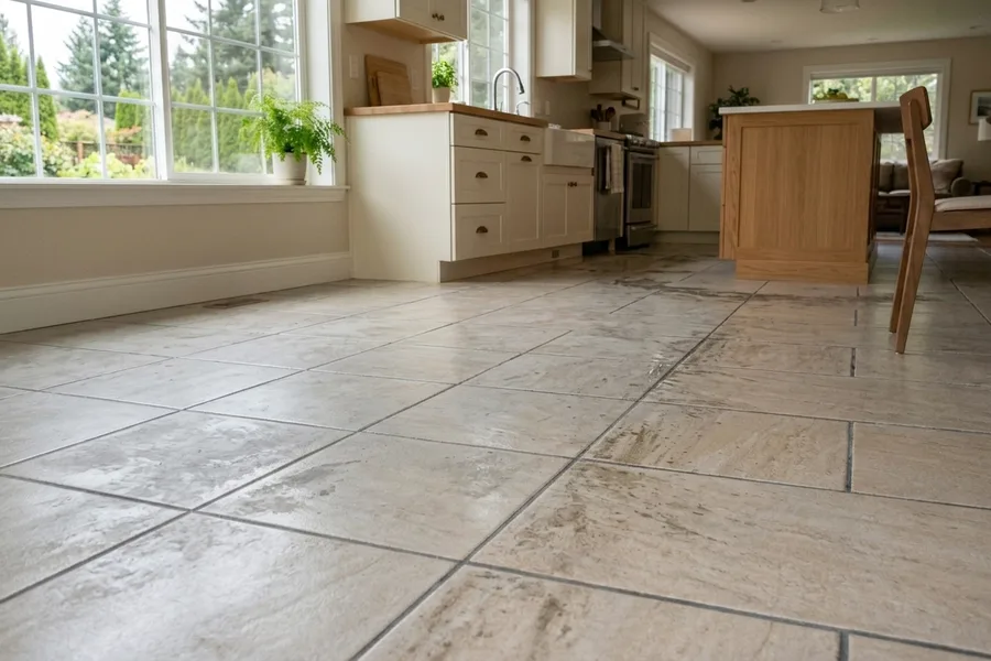 Tile & Grout Cleaning, before cleaning